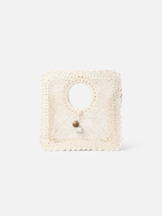 Bolso cuadrado pequeño Spiaggia Bolso cuadrado pequeño de encaje