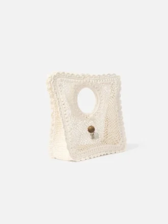 Bolso cuadrado pequeño Spiaggia Bolso cuadrado pequeño de encaje