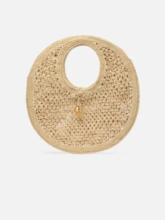 Bolso redondo Spiaggia Bolso circular de rafia