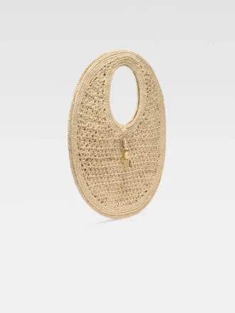 Bolso redondo Spiaggia Bolso circular de rafia