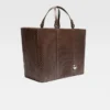 Bolso shopper horizontal Marino Bolso tote de piel suave Bolso shopper horizontal Marino Bolso tote de piel suave