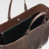 Bolso shopper horizontal Marino Bolso tote de piel suave Bolso shopper horizontal Marino Bolso tote de piel suave