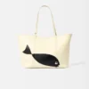 Bolso tote de piel suave Marino Bolso tote de piel suave Marino