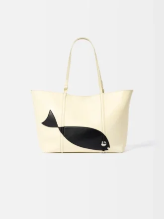 Bolso tote de piel suave Marino