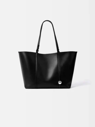 Bolso tote de piel suave Marino