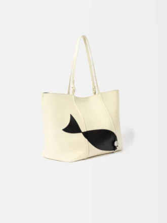 Bolso tote de piel suave Marino