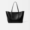 Bolso tote de piel suave Marino Bolso tote de piel suave Marino