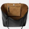 Bolso tote de piel suave Marino Bolso tote de piel suave Marino