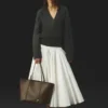 Bolso tote de piel suave Marino