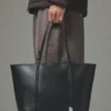 Bolso tote de piel suave Marino Bolso tote de piel suave Marino