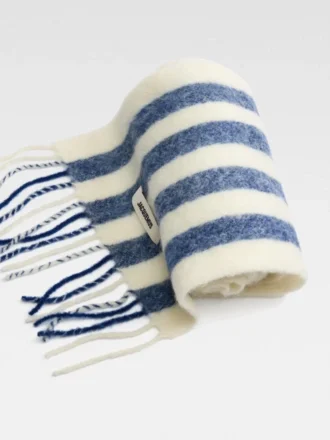 Bufanda Carro Bufanda de jacquard a rayas Bufanda Carro Bufanda de jacquard a rayas