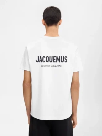 Camiseta con la dirección de Dubái Camiseta de manga corta con la dirección y el logotipo impresos Camiseta con la dirección de Dubái Camiseta de manga corta con la dirección y el logotipo impresos