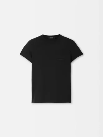 Camiseta de manga corta Gros Grain Camiseta con logotipo Grosgrain