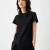 Camiseta de manga corta Gros Grain Camiseta con logotipo Grosgrain