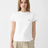 Camiseta de manga corta Gros Grain Camiseta con logotipo Grosgrain