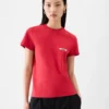 Camiseta de manga corta Gros Grain Camiseta con logotipo Grosgrain