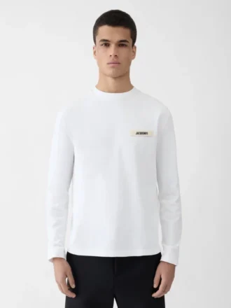 Camiseta de manga larga Gros Grain Camiseta de manga larga con logotipo Grosgrain Camiseta de manga larga Gros Grain Camiseta de manga larga con logotipo Grosgrain