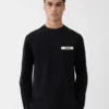 Camiseta de manga larga Gros Grain Camiseta de manga larga con logotipo Grosgrain Camiseta de manga larga Gros Grain Camiseta de manga larga con logotipo Grosgrain