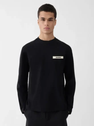Camiseta de manga larga Gros Grain Camiseta de manga larga con logotipo Grosgrain Camiseta de manga larga Gros Grain Camiseta de manga larga con logotipo Grosgrain