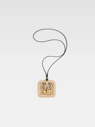 Cartera Spiaggia Funda para AirPods de rafia