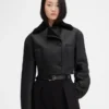 Chaqueta Marino Chaqueta cruzada de piel de oveja
