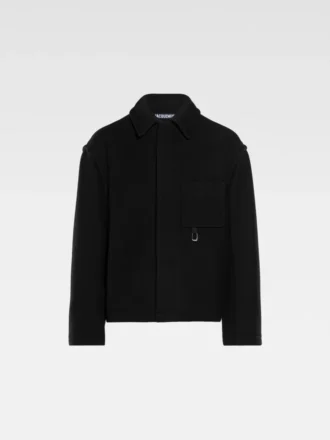 El abrigo corto Chaqueta minimalista de corte cuadrado El abrigo corto Chaqueta minimalista de corte cuadrado