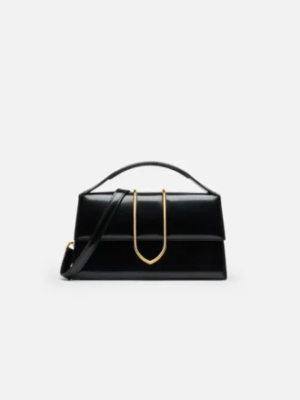 El bolso grande con solapa metálica Bambino Cross-body