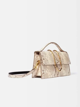 El bolso grande con solapa metálica Bambino Cross-body