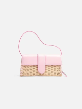 El bolso largo con solapa Bambino Wicker