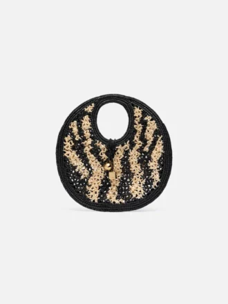 El bolso redondo pequeño Spiaggia Bolso pequeño circular de rafia