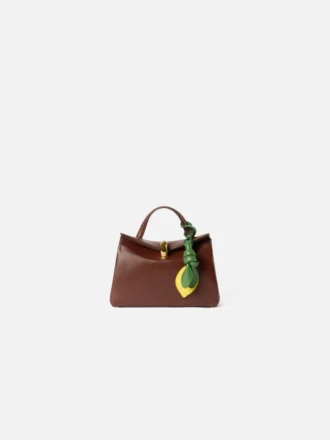 El limón Colgante para bolso con forma de limón anudado