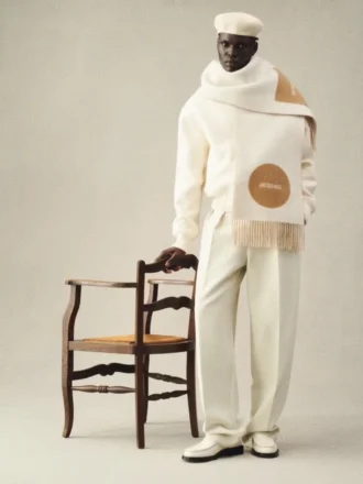 El pañuelo Rond Carré Pañuelo con logotipo jacquard