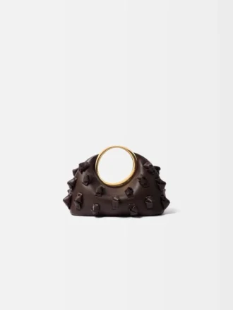 El pequeño Calino con nudos Bolso de mano con mini anilla
