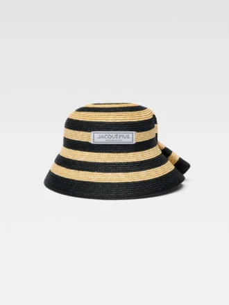 El sombrero Vela Sombrero de rafia plegado
