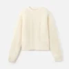 El suéter Nuvola Suéter de cuello redondo de mohair El suéter Nuvola Suéter de cuello redondo de mohair