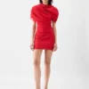 El vestido Castagna Vestido mini drapeado El vestido Castagna Vestido mini drapeado