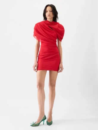 El vestido Castagna Vestido mini drapeado