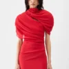 El vestido Castagna Vestido mini drapeado El vestido Castagna Vestido mini drapeado