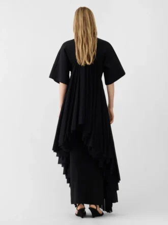 El vestido de punto Mistral Vestido drapeado de manga corta
