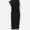El vestido Drap Vestido recto asimétrico