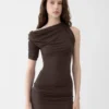 El vestido mini Drapeado Vestido mini drapeado El vestido mini Drapeado Vestido mini drapeado