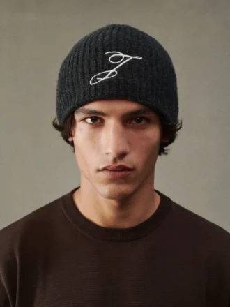 Gorro Espiral Gorro con monograma bordado