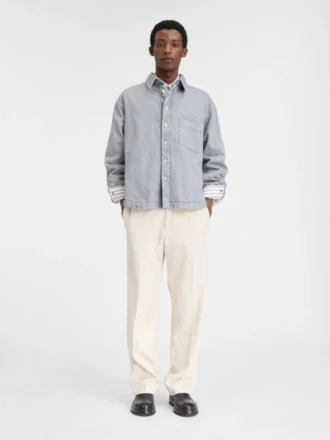La camisa Boulanger Sobrecamisa de denim abullonada