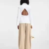 La camisa de traje Camisa ajustada sin espalda