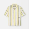 La camisa Jean Camisa de bolos a rayas