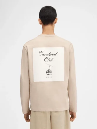 La camiseta Courchevel Camiseta de manga larga con logotipo, disponible exclusivamente en línea y en nuestra boutique de Courchevel