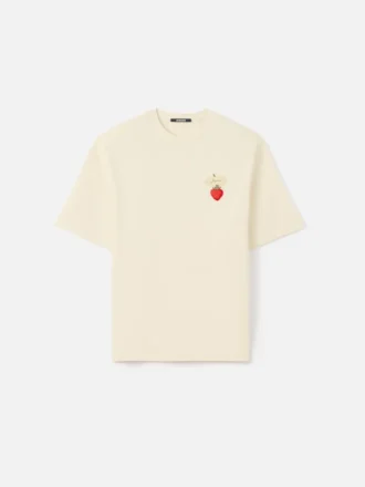 La camiseta de fresas Camiseta con logo y parche de fresas La camiseta de fresas Camiseta con logo y parche de fresas