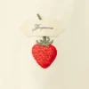 La camiseta de fresas Camiseta con logo y parche de fresas La camiseta de fresas Camiseta con logo y parche de fresas