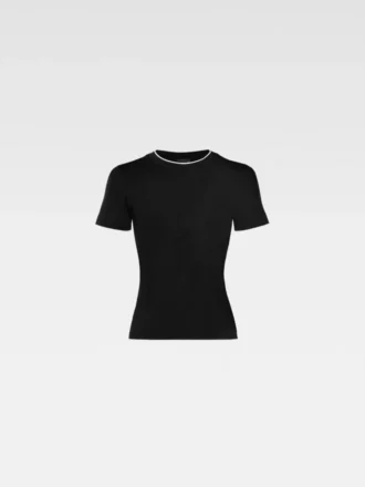 La camiseta Tricot Camiseta de punto asimétrica La camiseta Tricot Camiseta de punto asimétrica
