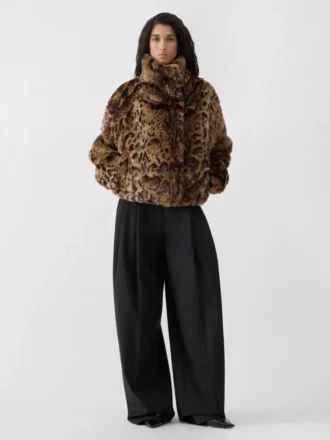 La chaqueta Fernando Chaqueta de imitación de leopardo